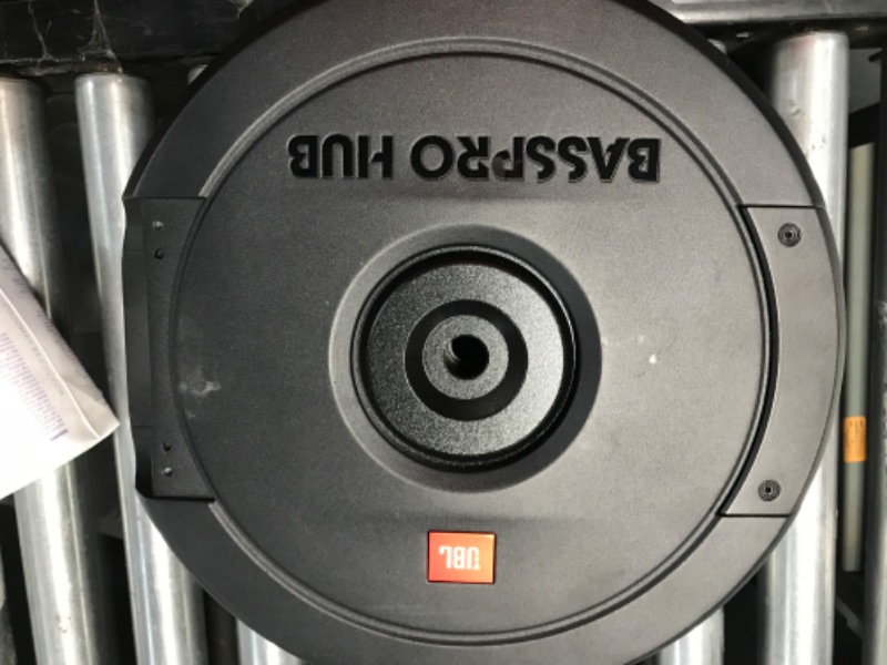 Photo 3 of **MISSING PIECES** JBL Basspro Hub - 11" powered subwoofer system, Black - Missing Remote, Hardware
