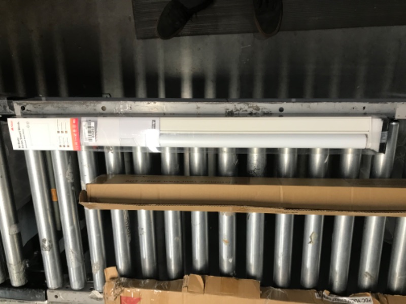 Photo 1 of Allesin Motorized Roller Shade with Remote Control for Windows, M-Basic Series Blackout Smart Roller Blind with Alexa & LED Solar Panel, Customized Size, 20 Color(W17-47, H19-78) G-customize M-Basic Series