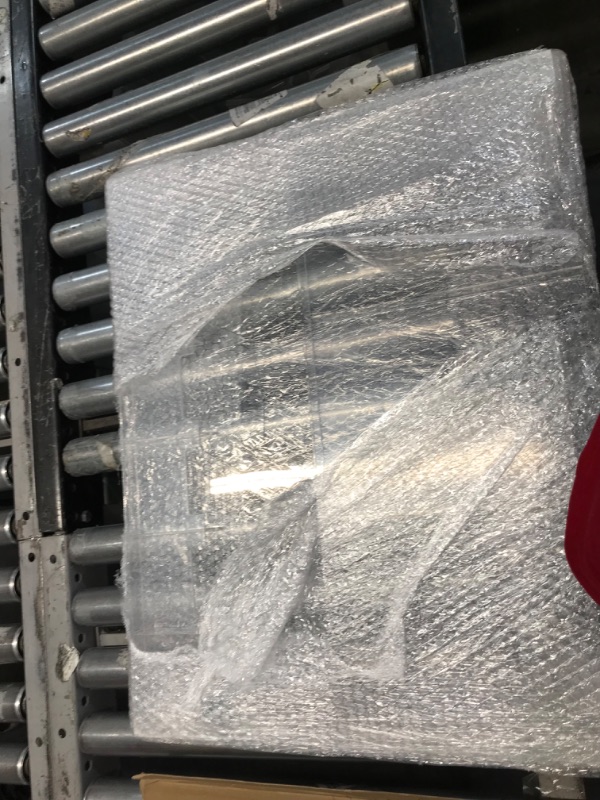Photo 1 of **DAMAGED / CRACKED** Acrylic Brochure Holder Wall Mount Rack Acrylic Magazine Holder Literature Display Clear 9 Pockets Pamphlet Display Holder Plastic Flyer Multi Pocket Wall Mount Slots for Office Classroom Home - crack through the middle