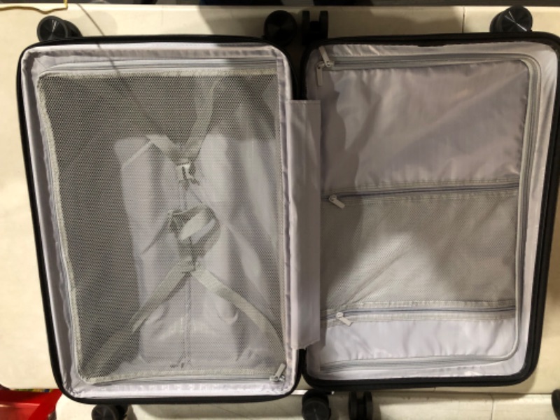 Photo 22 of ***MAJOR DAMAGE TO LARGE*PULL HANDLE NROKEN*MINOR DAMAGE TO ALL*SCUFFS /WEAR*PICTURED***
LUGGEX 3 Piece Luggage Sets with Spinner Wheels - 100% Polycarbonate Expandable Hard Suitcases with Wheels - Travel Luggage TSA Approve (Silver, 20/24/28) - COMBINATI