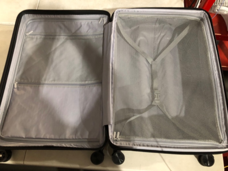 Photo 21 of ***MAJOR DAMAGE TO LARGE*PULL HANDLE NROKEN*MINOR DAMAGE TO ALL*SCUFFS /WEAR*PICTURED***
LUGGEX 3 Piece Luggage Sets with Spinner Wheels - 100% Polycarbonate Expandable Hard Suitcases with Wheels - Travel Luggage TSA Approve (Silver, 20/24/28) - COMBINATI