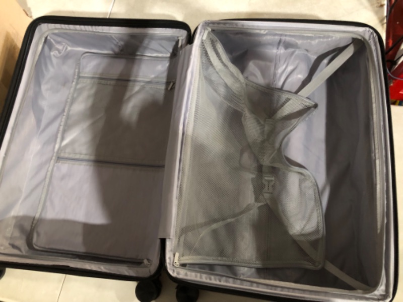 Photo 20 of ***MAJOR DAMAGE TO LARGE*PULL HANDLE NROKEN*MINOR DAMAGE TO ALL*SCUFFS /WEAR*PICTURED***
LUGGEX 3 Piece Luggage Sets with Spinner Wheels - 100% Polycarbonate Expandable Hard Suitcases with Wheels - Travel Luggage TSA Approve (Silver, 20/24/28) - COMBINATI