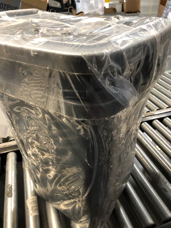 Photo 1 of 2 Pack 20 Gallon Total Heavy Duty Wheeled Trash Can with Lid Garbage Bins Outdoor Plastic Trash Bin with Wheels Attached Lid and Handles for Backyard Garage Deck Outdoor Use(Gray)