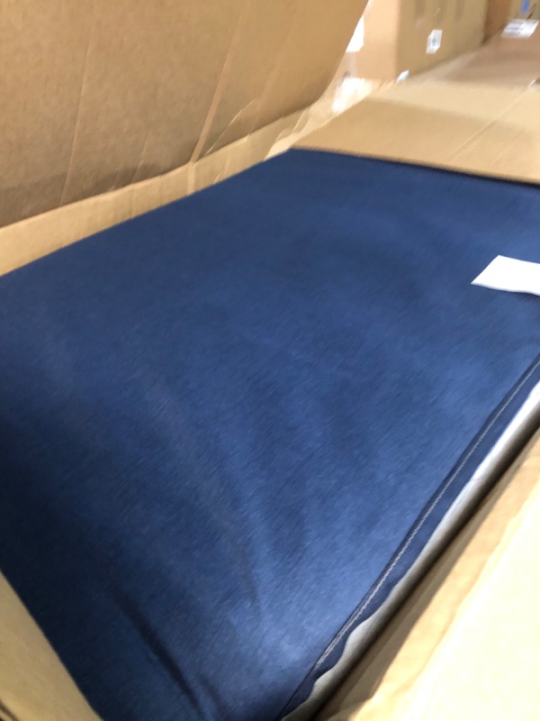 Photo 1 of Arden Selections Outdoor Loveseat Cushion Set, 48 x 24, Water Repellent, Fade Resistant, Cushion Set for Couch, Bench, and Swing 48 x 24, Sapphire Blue Leala