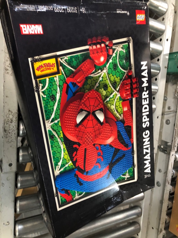 Photo 4 of *** PARTS ONLY ***
LEGO Art The Amazing Spider-Man 31209 Build & Display Home Decor Wall Art Kit, Nostalgic Super Hero Gift for Adults or Back to School Gift for Teen Spider-Man Fans