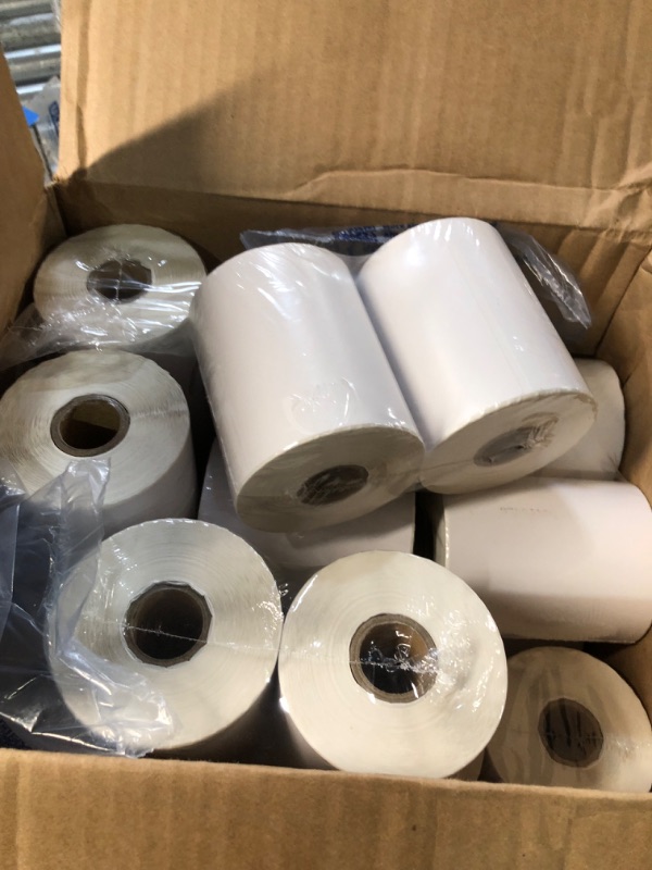 Photo 2 of MFLABEL® 4x6 Direct Thermal Labels, Thermal Shipping Labels with Perforated, Commercial Grade, for Thermal Printer, 250 Labels/1 Roll, 20 Rolls 250 Labels/ Rolls 20 Rolls