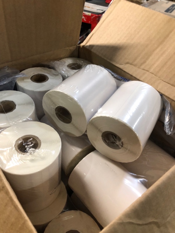 Photo 3 of MFLABEL® 4x6 Direct Thermal Labels, Thermal Shipping Labels with Perforated, Commercial Grade, for Thermal Printer, 250 Labels/1 Roll, 20 Rolls 250 Labels/ Rolls 20 Rolls