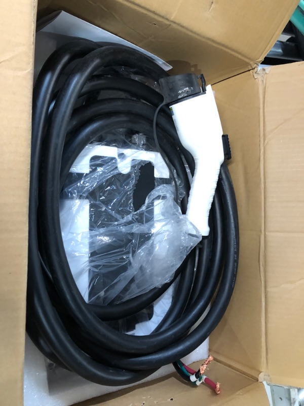 Photo 2 of Leviton Level 2 Smart Electric Vehicle (EV) Charger with Wi-Fi, 48 Amp, 208/240 VAC, 11.6 kW Output, 18' Cable, Hardwired Charging Station, EV48W 48-Amp