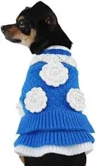 Photo 1 of   BUNDLE OF 2, O REFUND Joytale Small Dog Sweater, Dog Clothes for Small Dogs Girls Boys, Soft Warm Turtleneck Dress