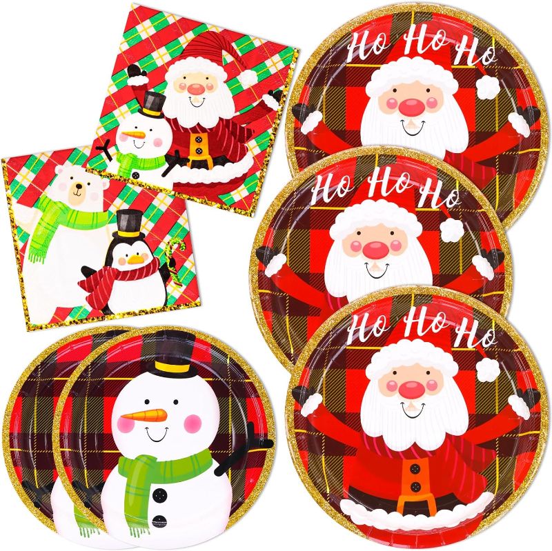 Photo 1 of *REFERNCE PHOTO*
CHRISTMAS PAPER PLATE AND NAPKIN SET 