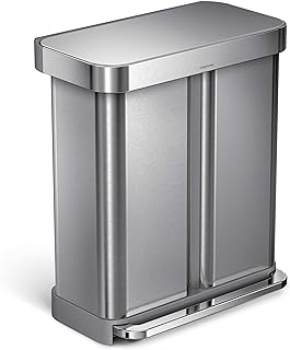 Photo 1 of **DAMAGED SEE NOTES**
simplehuman 58 Liter / 15.3 Gallon Rectangular, Brushed Stainless Steel
