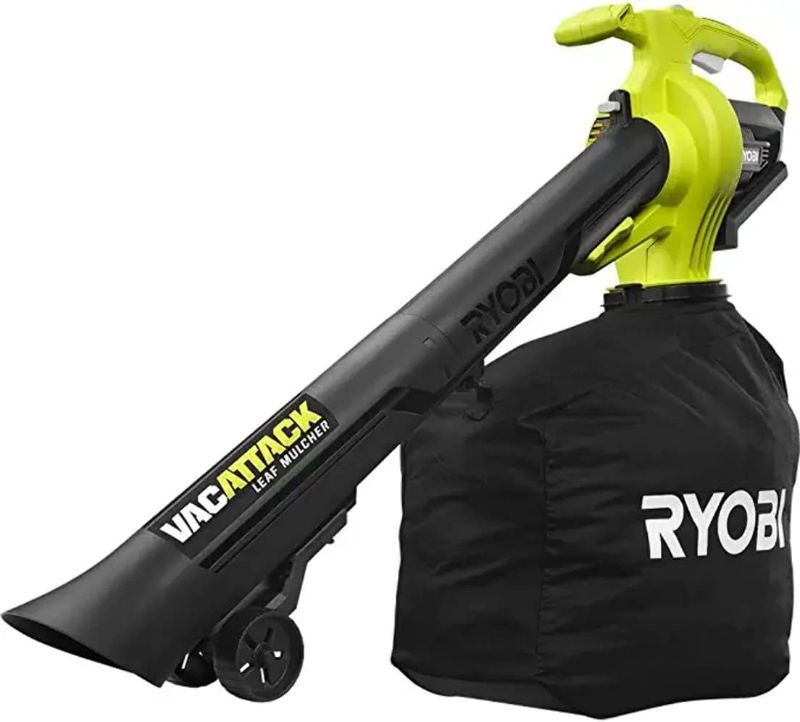 Photo 1 of ***HEAVILY USED AND DIRTY - NO BATTERY OR CHARGER - UNABLE TO TEST***
RYOBI 40-Volt VacAttack Lithium-Ion Cordless Leaf Vacuum Mulcher with Metal Impeller,Variable Speed Dial, and Heavy Duty Bag (Battery and Charger Not Included)