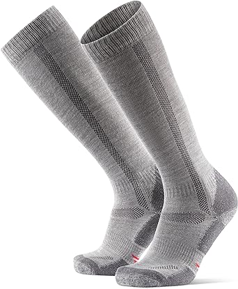 Photo 1 of KNEE-HIGH MERINO HIKING SOCKS GRAY WOMEN 11-13
