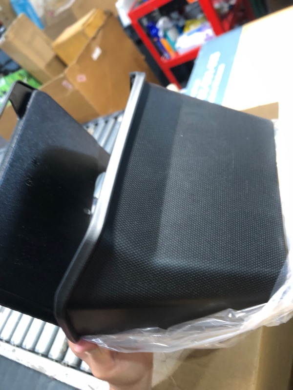 Photo 3 of 2024-2022 Tesla Model Y Rear Trunk & Rear Air Outlet Organizer with Lid 5-Seater Model Y Interior Accessories Trunk Side Storage Bins Box Protector Packets Black 2022-2024 MY5-Trunk and Rear Center Console