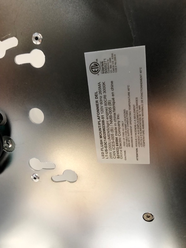Photo 1 of Globe Electric 65584 LED Integrated Flush Mount Ceiling Light Fixture, Chrome Finish, Frosted Shade, Energy Star Certified, Ultra Slim Design, Light Fixtures Ceiling Mount, 2200 Lumen Without Dimmer Ellington (Chrome)