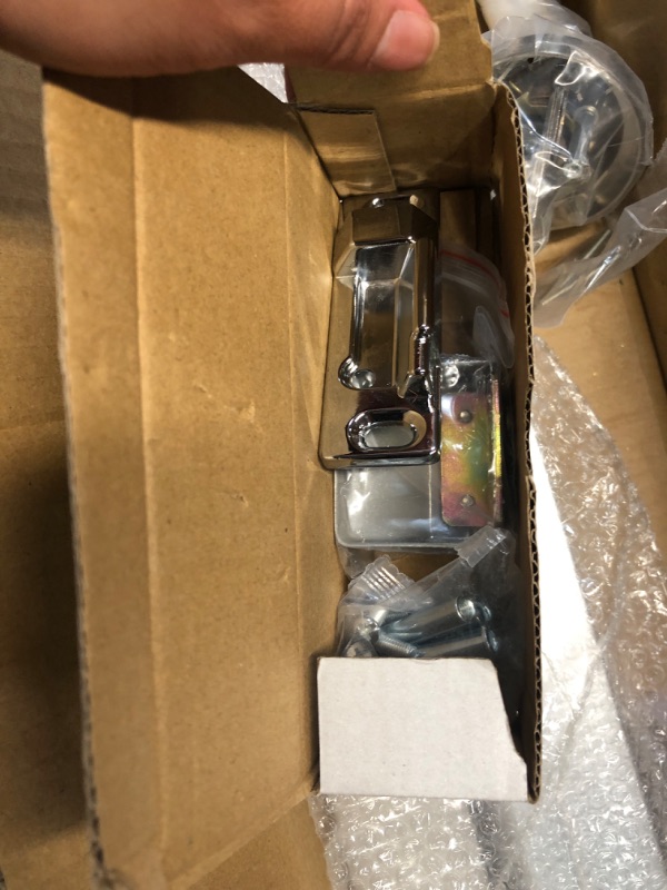 Photo 1 of IRONWALLS Panic Bars for Exit Doors 41”, Stainless Steel Commercial Door Push Bar Panic Exit Device with Exterior Door Lever Handle, Push Bar Door Lock Emergency Exit Door Hardware for 41”-53” Doors 41 Inch Silver