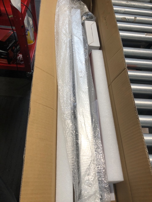 Photo 2 of IRONWALLS Panic Bars for Exit Doors 41”, Stainless Steel Commercial Door Push Bar Panic Exit Device with Exterior Door Lever Handle, Push Bar Door Lock Emergency Exit Door Hardware for 41”-53” Doors 41 Inch Silver