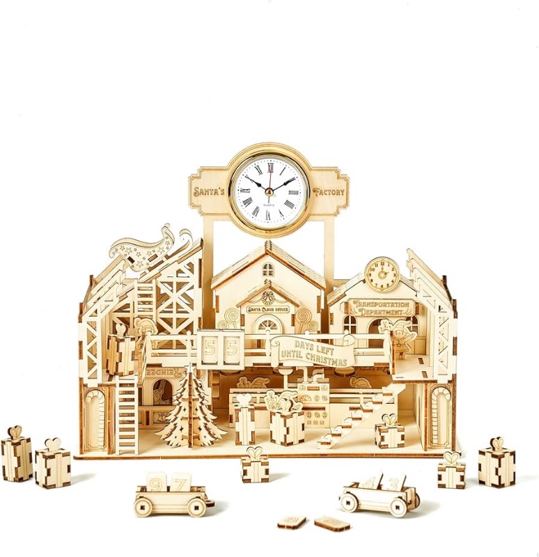 Photo 1 of 3D Wooden Puzzles Santa's Factory Model Kits, 