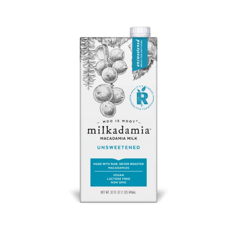 Photo 1 of ***NO RETURNS***EXP 5/4/24***milkadamia Macadamia Milk, Unsweetened - 32 Fl Oz (Pack of 6) Unsweetened 32 Fl Oz (Pack of 6)