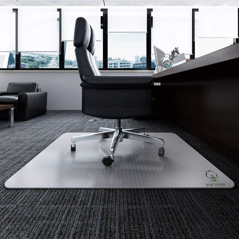 Photo 1 of ,36”X 48”Slip Resistant CLEAR CARPET
Heavy Duty Chair Mats for Carpet FloorOffice and Computer Under Desk Protector,Transparent Rectangular Collapsible Chair Mat with Nails,No Divot Plastic Rolling Computer Mats