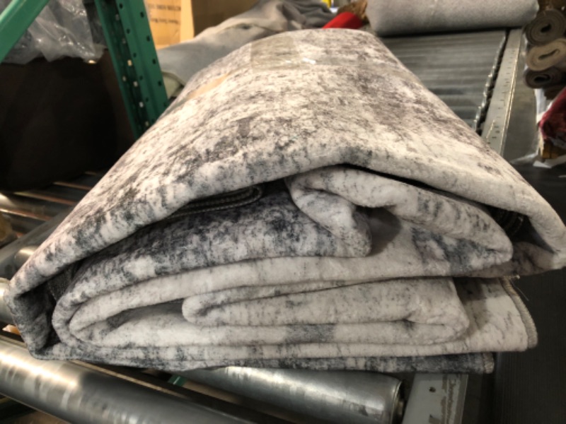 Photo 1 of DMOYEST Living Room Area Rugs - 8x10 Abstract Large Soft Indoor Washable Rug Neutral Modern Low Pile Carpet for Bedroom Dining Room Farmhouse Home Office - Grey 8' x 10' Grey