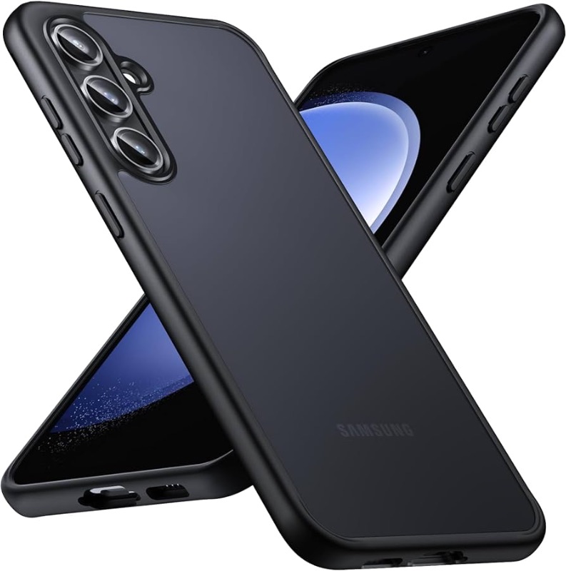 Photo 1 of Anqrp Zero Serie for Samsung Galaxy S23 FE Case 5G, [Wireless Charging Support] [Translucent Matte Thin Phone Case] Shockproof Slim Cover 6.4'', Black