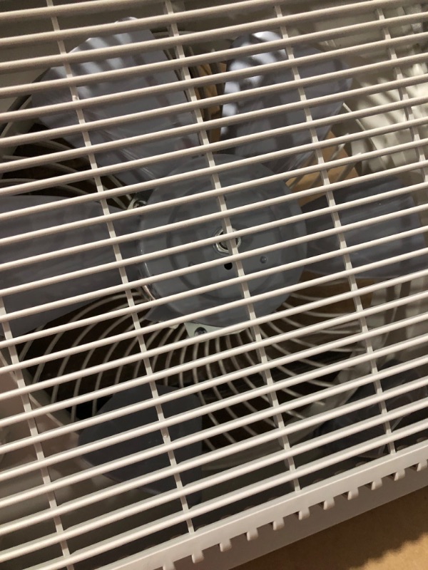 Photo 1 of **BROKEN FAN BLADE**
Bionaire Window Fan with Twin 8.5-Inch Reversible Airflow Blades and Remote Control