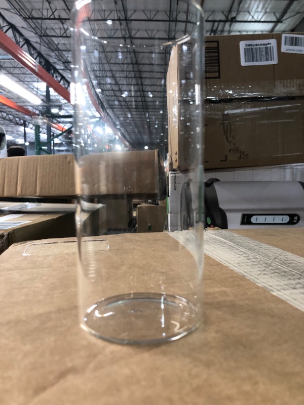 Photo 1 of Sawysine 18 Pieces Glass Cylinder Vases Glass Flowers Vase Clear Table Centerpieces Decorative Floating Candles Holders for Wedding Party, Event, Home Office Decor, 5, 6, 8 Inch Tall, Assorted Size
