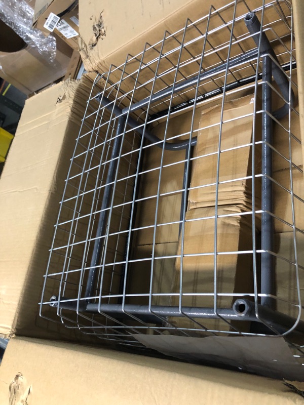 Photo 3 of VEVOR Wire Laundry Cart, 2.5 Bushel Wire Laundry Basket with Wheels, 21''x27''x27.5'' Commercial Wire Laundry Basket Cart, Steel Frame with Chrome Finish, 4inch Casters, Wire Basket Cart For Laundry 2.5 Bushel--21''x27''x27.5''