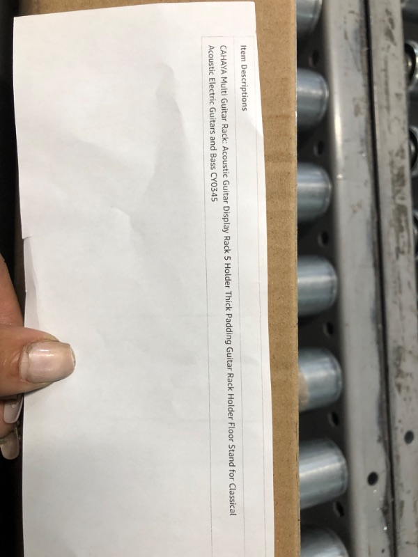 Photo 1 of CAHAYA Multi Guitar Rack: Acoustic Guitar Display Rack 5 Holder Thick Padding Guitar Rack Holder Floor Stand for Classical Acoustic Electric Guitars and Bass CY0345 5 Guitars