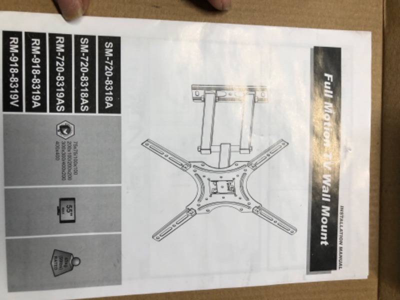 Photo 2 of Emerald Mounts Full Motion TV Wall Mount for 17-55" TVs (8319)