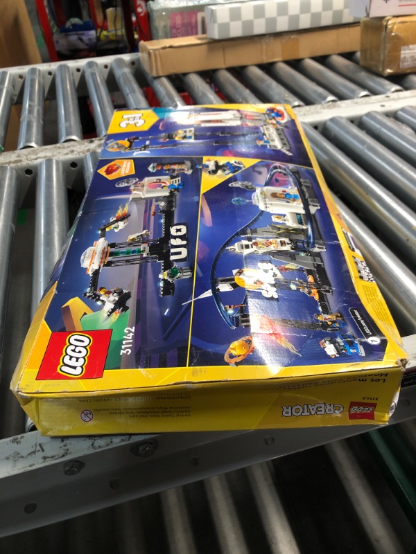 Photo 2 of LEGO Creator Space Roller Coaster 31142 3 in 1 Building Toy Set Featuring a Roller Coaster, Drop Tower, Carousel and 5 Minifigures, Rebuildable Amusement Park for Kids Ages 9+