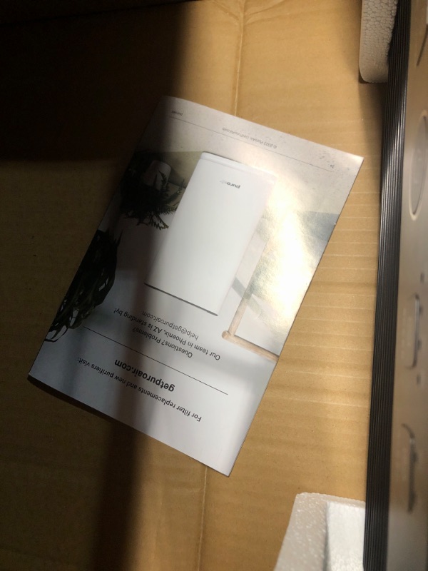 Photo 4 of (SIMILAR TO STOCK PHOTO/ ITEM IS SQUARE) PuroAir HEPA 14 Air Purifier for Allergies - Covers 1,115 Sq Ft - Hospital-Grade Air Filter - Air Purifier for Allergies and Pets - Covers Large Rooms - Filters 99.99% of Pet Dander, Smoke, Allergens, Dust, Odors, 