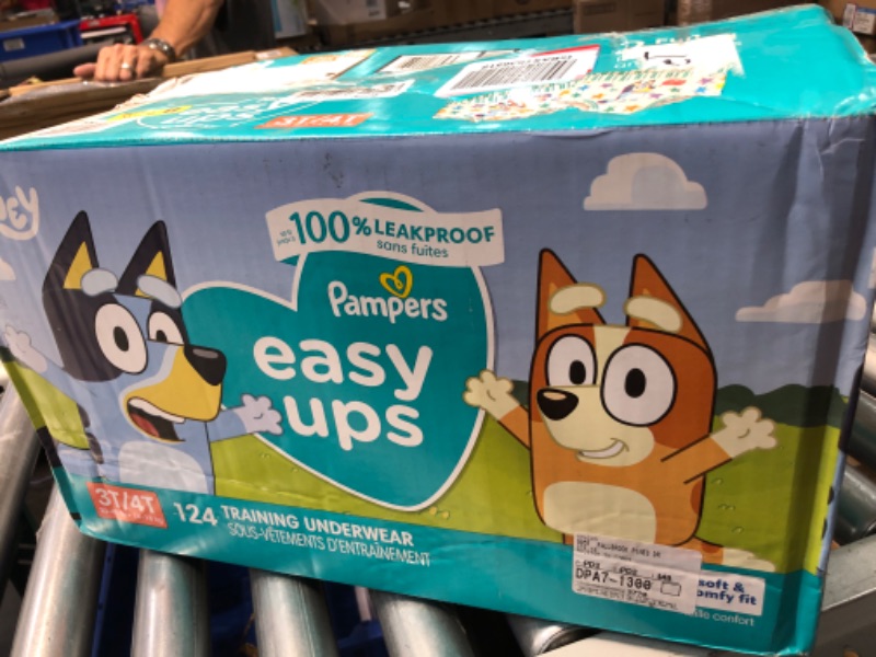 Photo 2 of Pampers Easy Ups Training Pants Pull on Disposable Diapers for Boys, Size 5 (3T-4T), 124 Count