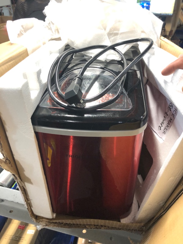 Photo 3 of **missing bucket to collect ice**
26 Lb. Portable Counter Top Ice Maker in Red Stainless