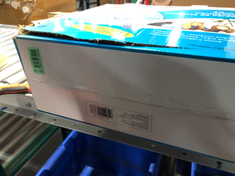 Photo 1 of Comfort Zone Oscillating Wall Mount Fan with Adjustable Tilt, 16 inch, 3 Speed, Metal Grille, 90 Degree Oscillation, Airflow 14.07 ft/sec, Ideal for Home, Bedroom, Gym & Office, CZ16W 16" Standard