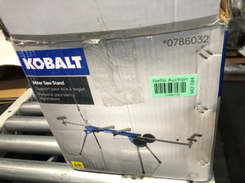 Photo 1 of Kobalt Steel Adjustable Rolling Miter Saw Stand