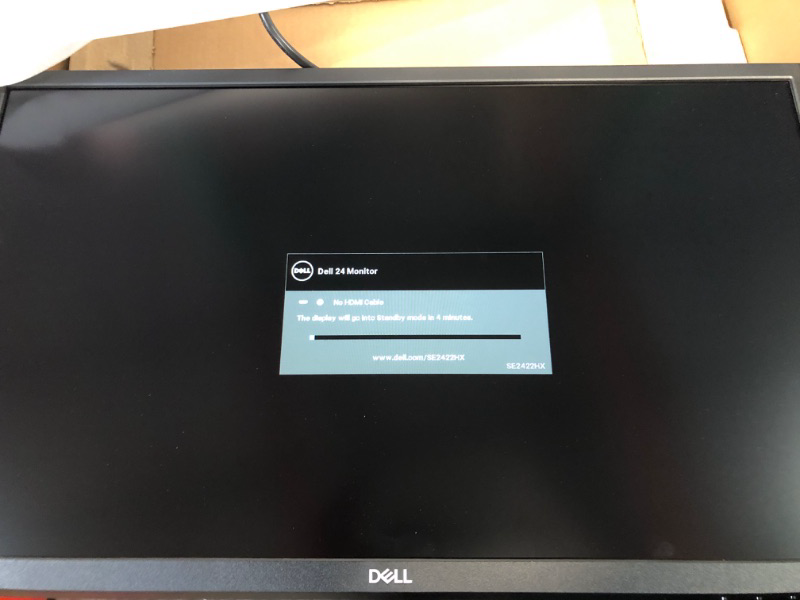 Photo 2 of Dell 24 inch Monitor FHD (1920 x 1080) 16:9 Ratio with Comfortview (TUV-Certified), 75Hz Refresh Rate, 16.7 Million Colors, Anti-Glare Screen with 3H Hardness, Black - SE2422HX 24 Inches SE2422HX
