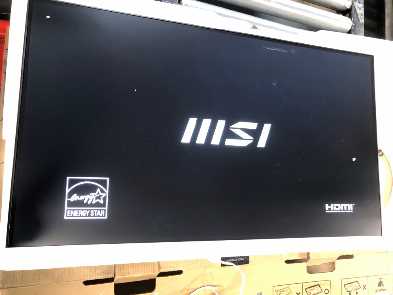 Photo 3 of MSI Modern MD2412PW 24-inch IPS 1920 x 1080 (FHD) Computer Monitor, 100Hz, Adaptive-Synch, HDR Ready, HDMI, USBC 15W Power Delivery, Speaker, VESA Mountable, Height Adjustable, 1ms, White