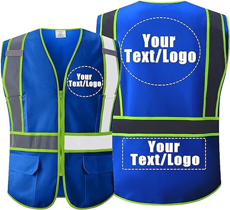 Photo 1 of Custom Logo High Visibility Reflective Safety Vests Class 2 Customize Logo large