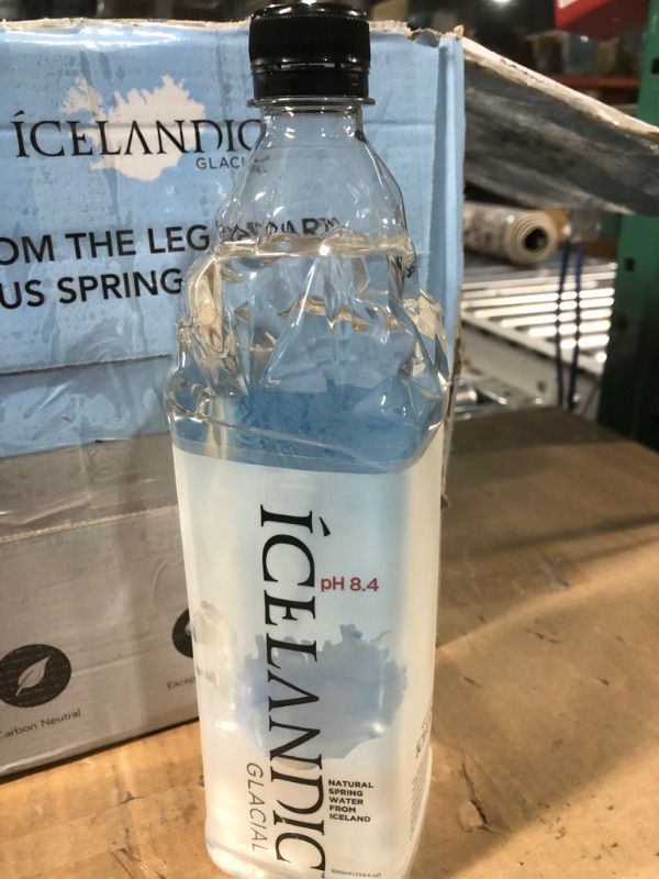 Photo 2 of * NON REFUNDABLE * Icelandic Glacial Natural Spring Alkaline Water 1 Liter 12 Count