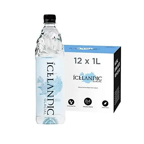 Photo 1 of * NON REFUNDABLE * Icelandic Glacial Natural Spring Alkaline Water 1 Liter 12 Count