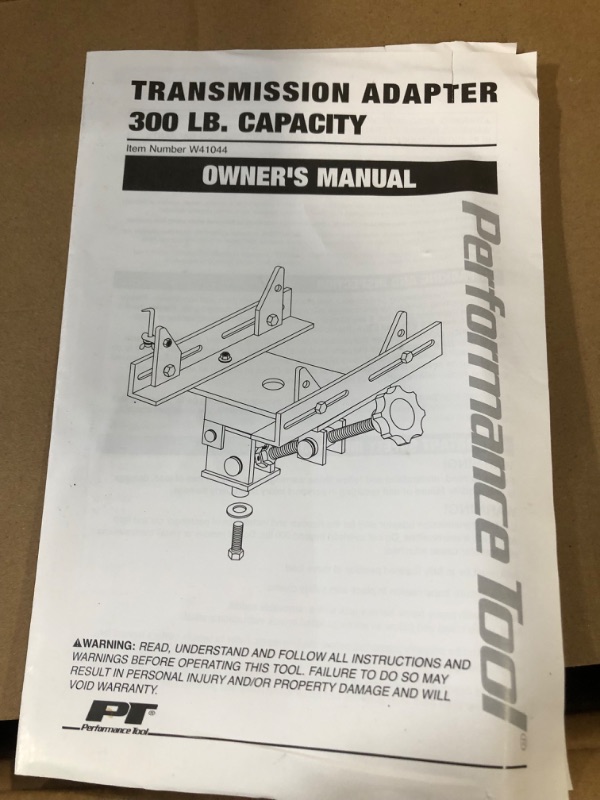 Photo 2 of Performance Tool W41044 Transmission Jack Adapter for Passenger Car and Light Duty Truck Transmissions, 1/2 Ton Other