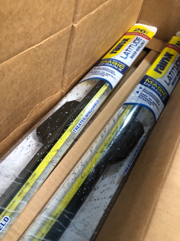 Photo 2 of * BUNDLE OF TWO, NON REFUNDABLE * Rain-X 5079281-2 Latitude 2-In-1 Water Repellent Wiper Blades, 26 Inch Windshield Wipers 