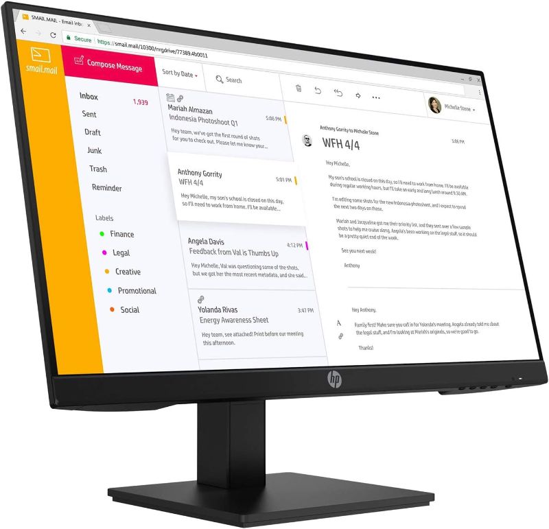 Photo 1 of HP P24h G4 FHD Monitor with Built-in Speakers