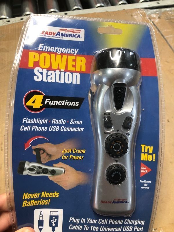 Photo 2 of Ready America 70801 Emergency Power Station, 4 Function 1 Count (Pack of 1)