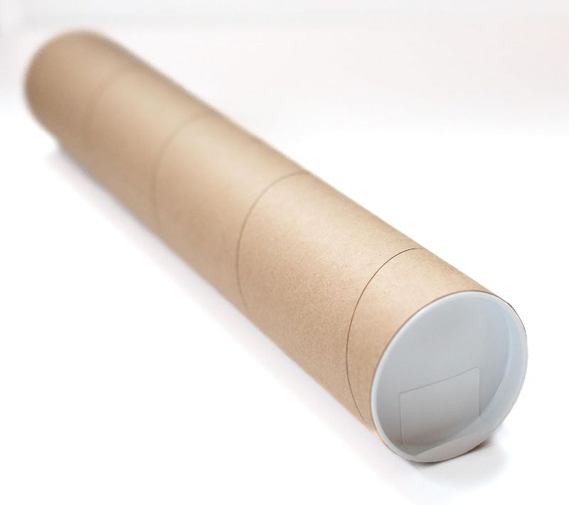 Photo 1 of * BUNDLE OF TWO, NON REFUNDABLE * Mailing Tubes with Plastic Caps Shipping Cardboard 2x18 