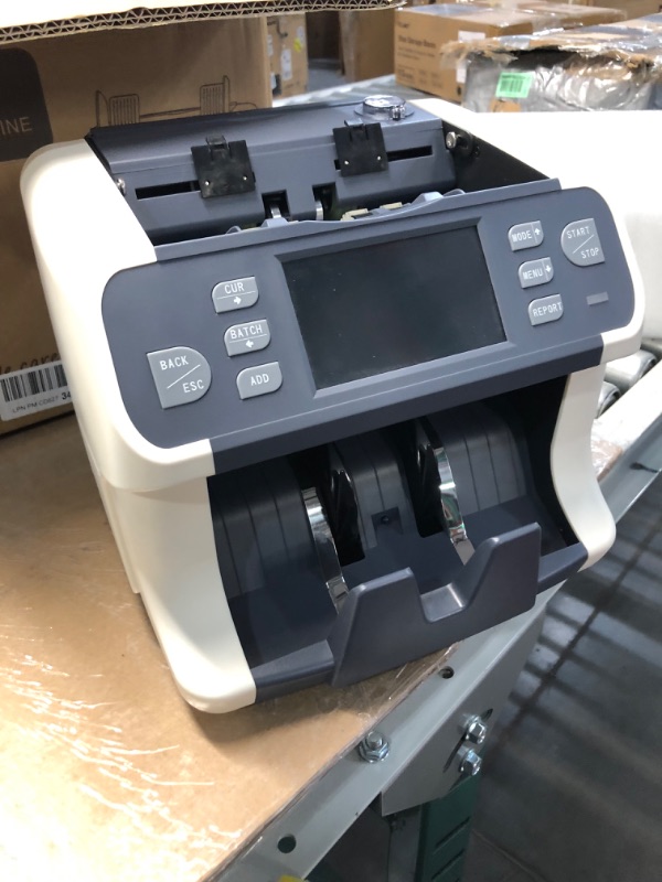 Photo 2 of **NON REFUNDABLE PARTS ONLY DOES NOT FUNCTION**
MUNBYN IMC41 Money Counter Machine Mixed Denomination, Value Counting, Multi Currency Mixed Bill Counter, CIS/UV/IR/MG/MT Detection, USD/Euro/CAD/MXN Cash Counter for Business