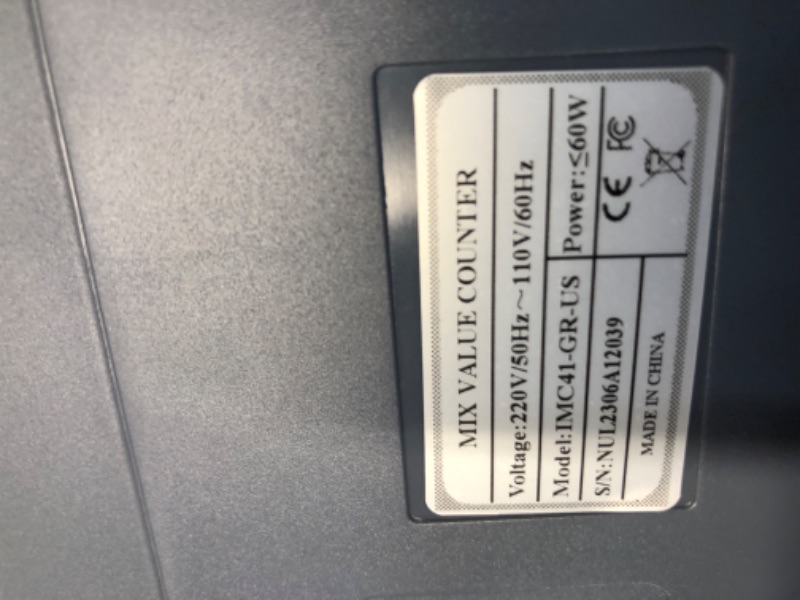 Photo 4 of **NON REFUNDABLE PARTS ONLY DOES NOT FUNCTION**
MUNBYN IMC41 Money Counter Machine Mixed Denomination, Value Counting, Multi Currency Mixed Bill Counter, CIS/UV/IR/MG/MT Detection, USD/Euro/CAD/MXN Cash Counter for Business