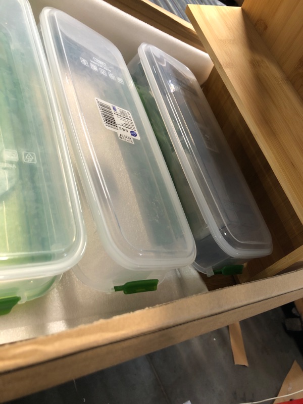 Photo 4 of (minor damage)(see images) Bamboo Cutting Board with Containers - Tidyboard Meal Prep Station